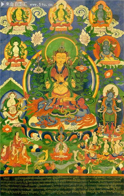 莲师高清图片,神秘面容下的智慧之光