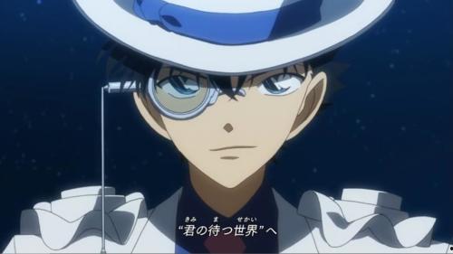 怪盗基德和工藤新一图片,双面侦探的神秘对决